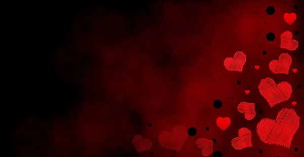 Valentýnské Pozadí Srdcem Láska Krása — Stock fotografie