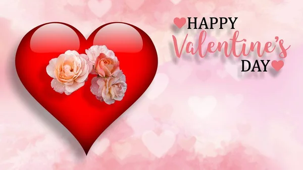 Valentines day background with hearts. Love and beauty — Stock Photo, Image