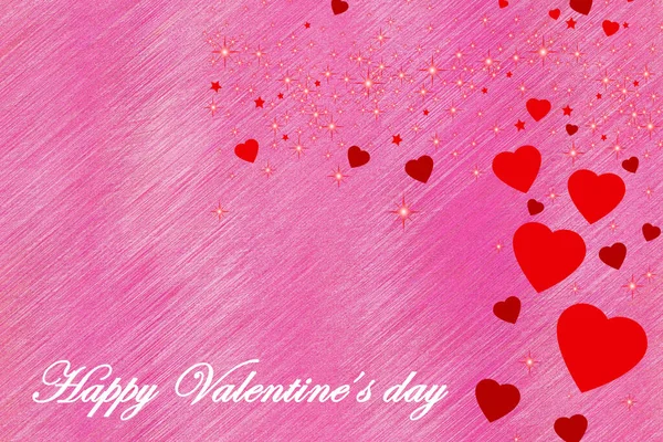 Valentine Day Background Hearts Love Beauty — Stock Photo, Image