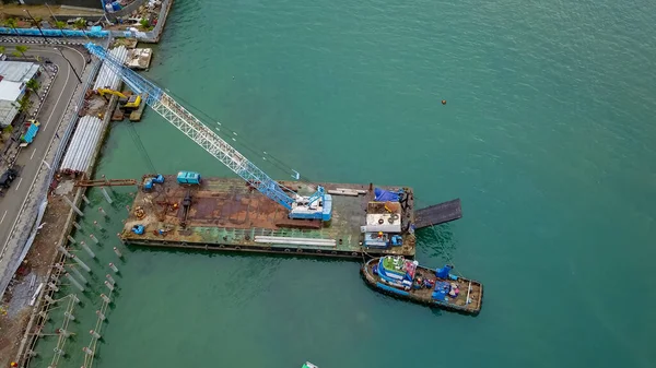 Labuan Aérea Bajo Porto Portão Para Famosa Ilha Komodo East — Fotografia de Stock