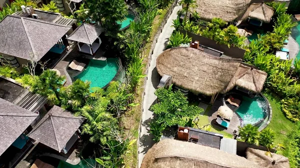 Aerial View Hotel Resort Ubud Ubud Daki Lüks Otellerden Biridir — Stok fotoğraf