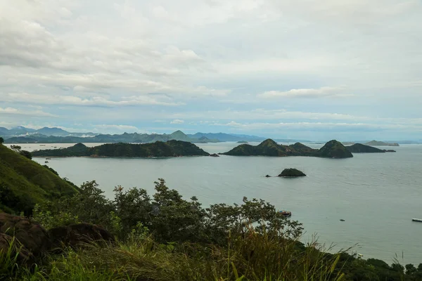 Vista Del Mar Labuan Bajo Desde Alto Amelia Hill — Foto de Stock