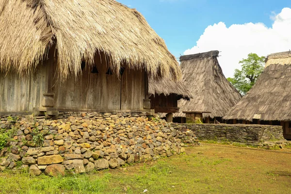 Porträt Traditioneller Häuser Dorf Wologai Ende East Nusa Tenggara Aufgenommen — Stockfoto