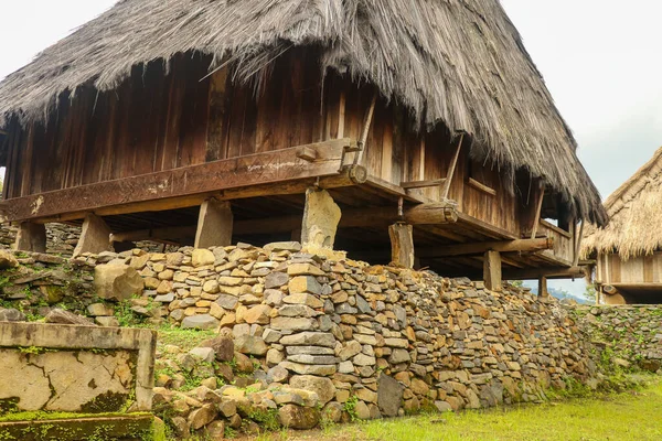 Ein Traditionelles Haus Dorf Wologai East Nusa Tenggara Erbaut Auf — Stockfoto