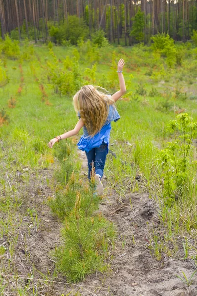 Hippie meisje — Stockfoto