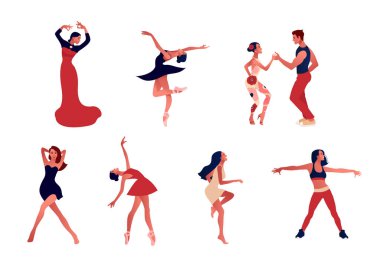 Dans stüdyosu. Bale, salsa ve modern dans.