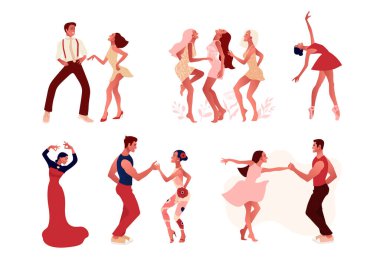Dans stüdyosu. Bale, salsa ve modern dans.