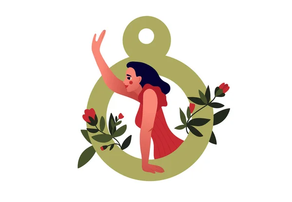 International Women s Day. 8 March. Vector Graphics