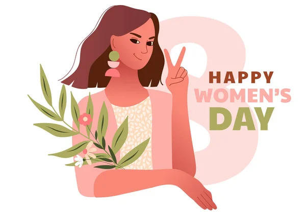 International Women s Day. 8 March. Stock Vector