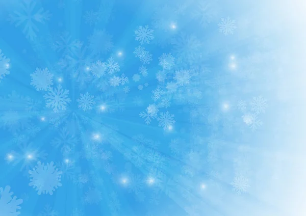 Διάνυσμα Νιφάδα Χιονιού Μπλε Φόντο — Διανυσματικό Αρχείο