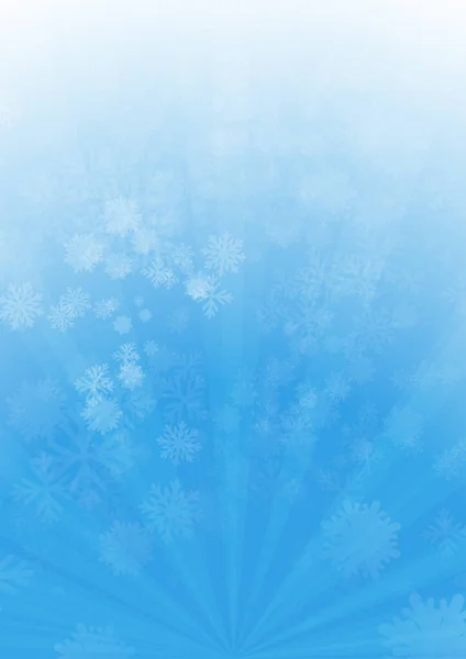 Vector Snow Flake Blue Background — Stock Vector
