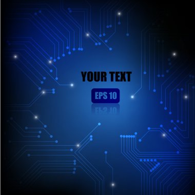 Beyaz arkaplanda elektronik devre