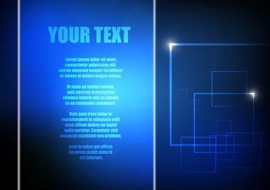 Vektör: Mavi soyut ve kare vektör arka plan