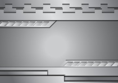 Vektör: Gümüş metal arka plan