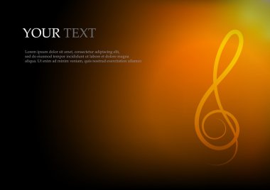 Vektör: Müzik notlar ve metin arka plan için yer