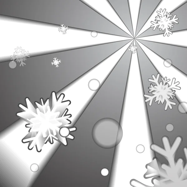 Vektor: Eiskristall und Schnee Papier Stil Hintergrund — Stockvektor
