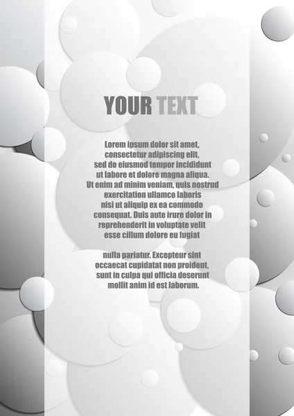 Vektor: Hintergrund im abstrakten Kreis-Stil und Raum für Text — Stockvektor