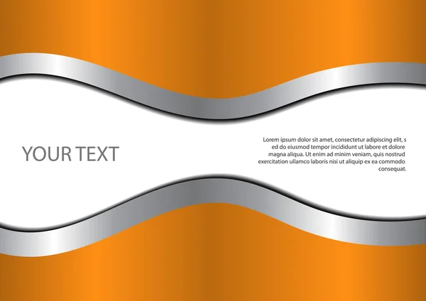 Vetor: Fundo laranja abstrato e espaço para texto — Vetor de Stock