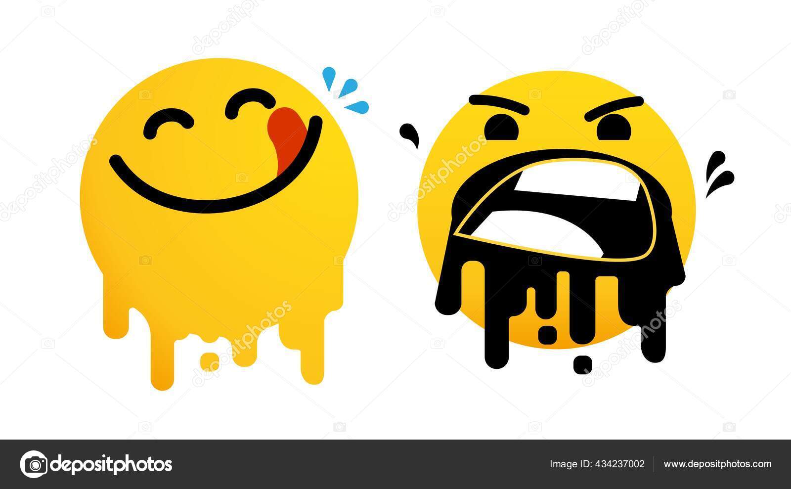 Emoji Faces Icons Vector Design Bad Stock Vector (Royalty Free