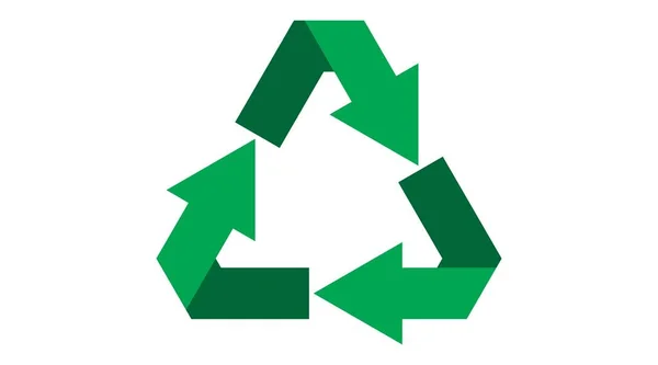 Symbole de recyclage vectoriel icône isolée eco, déchets. — Image vectorielle