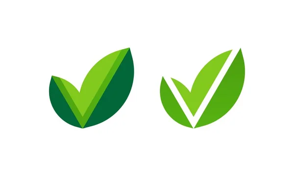 Liść zielony ikony przyrody logo ekologiczne, izolowane. Ilustracja wektora projektu — Wektor stockowy