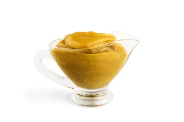 Cam daire, izole içinde sıcak hardal