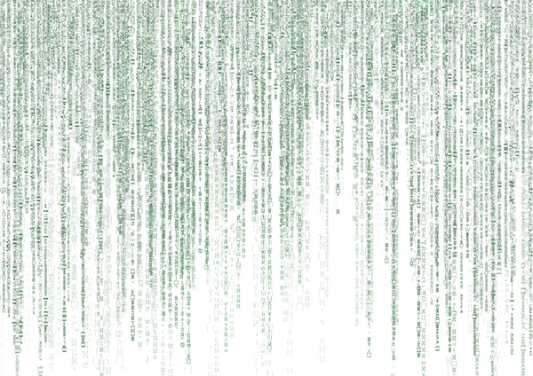 Mátrix kód fehér háttér — Stock Fotó
