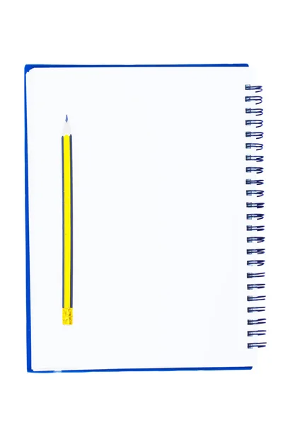 Blank notebook isolate on white background — Stock Photo, Image