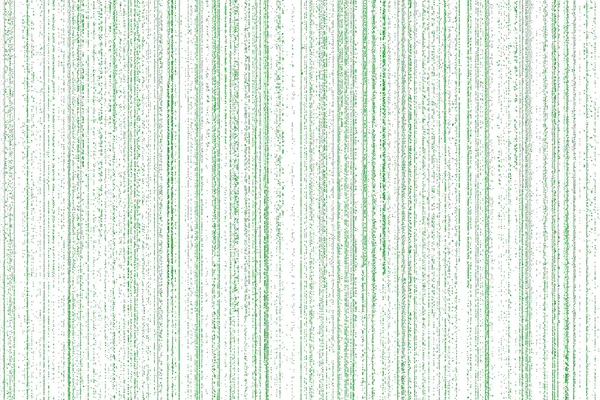 Matriz verde com linhas de queda digital sobre fundo branco . — Fotografia de Stock