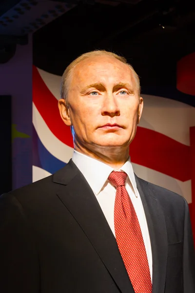 Bangkok, Tajlandia - 19 grudnia: Figur woskowych znanych Vladimir Putin od Madame Tussauds na 19 grudnia 2015 roku w Bangkok, Tajlandia. — Zdjęcie stockowe