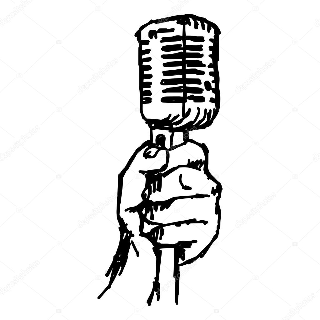 元のマイク 持つ 手 イラスト ディズニー帝国