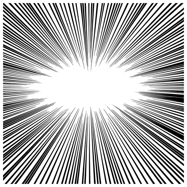 Иллюстрация вектор абстрактной манги Скорость движения толстая черная вспышка прямой линии — стоковый вектор
