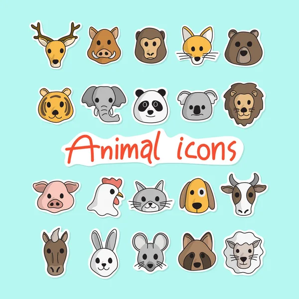 Yapıştırma biçimi vektör illüstrasyon vektörü olarak mavi arkaplanda izole edilmiş hayvan başı simgesi. 