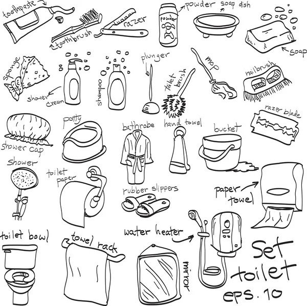 elle çizilmiş tuvalet nesnesinden karalamalar ayarla