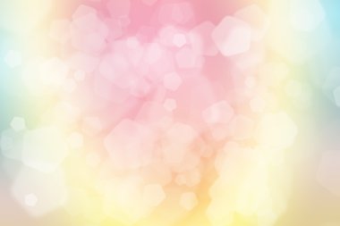 yeşil, mavi ve pembe pastel renkli arka plan, pentagon ile