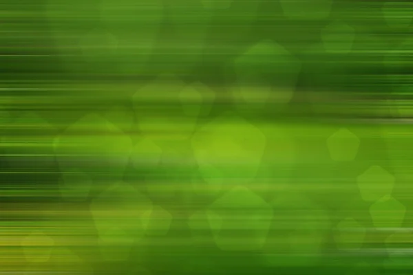 Abstract green nature background, pentagon bokeh, fast motion — Stock Photo, Image