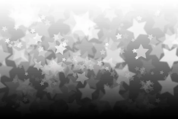 Fondo de Navidad en blanco y negro con estrellas — Foto de Stock