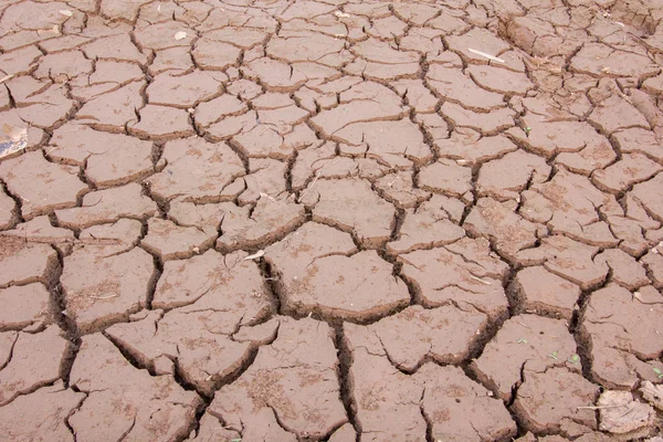 Fanghi secchi di cracking, terreni aridi, senza acqua, in Thailandia — Foto Stock