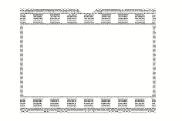 Film strip made by binary code, concept photo in digital world, — Stock Photo, Image