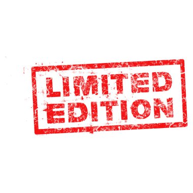 Sınırlı sayıda grunge lastik damgası beyaz, vektör illustratio