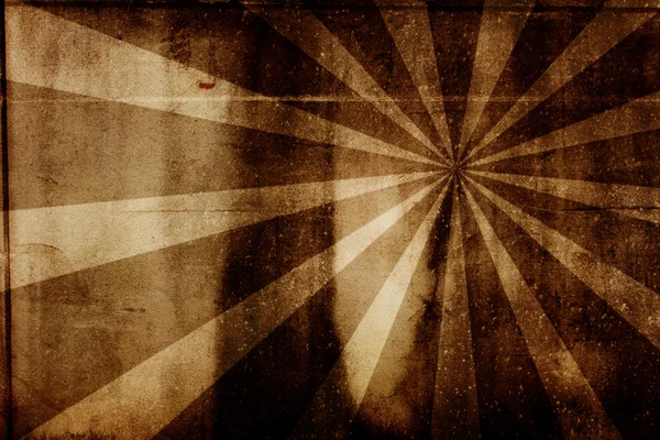 壁グランジのヴィンテージの抽象的な太陽光線 — ストック写真