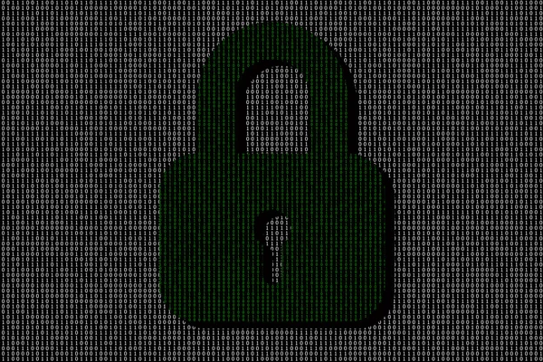 Encrypted digital lock — Stock Photo, Image