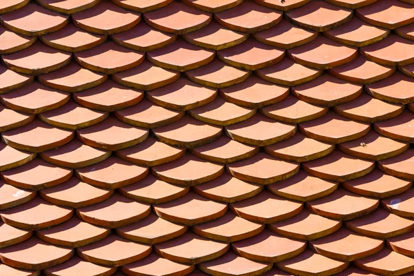 Orange temple roof texture background — Stock Photo, Image