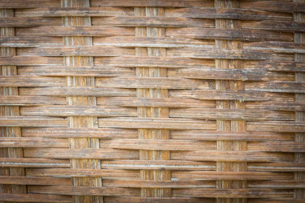 Vista de detalle de cerca de un tejido de canasta de mimbre  . —  Fotos de Stock
