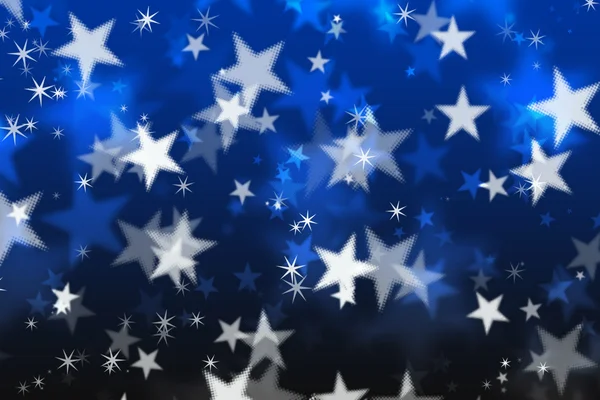 Sterne auf dunkelblauem Hintergrund — Stockfoto