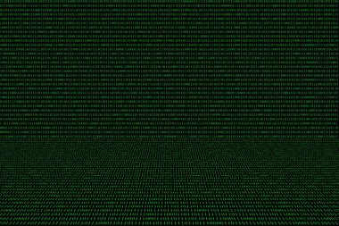 siyah zemin üzerine yeşil ikili bilgisayar kodu