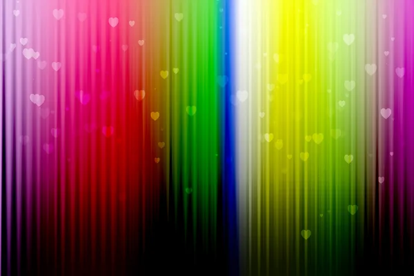 Abstrakt bakgrunn med vertikale, fargerike striper, med hjerte – stockfoto