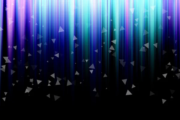 Fundo abstrato com listras coloridas verticais, com triângulo — Fotografia de Stock