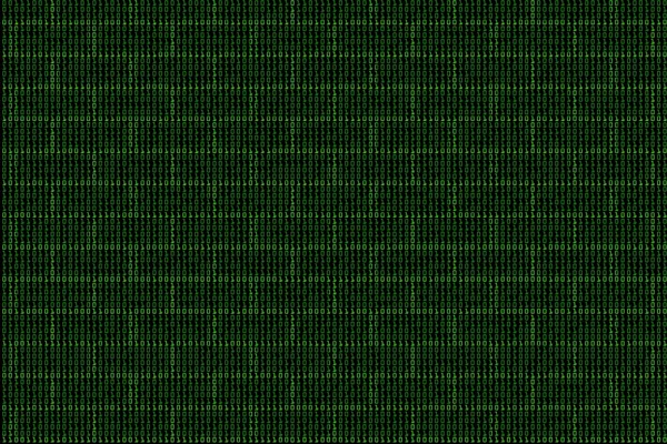 数字的二进制代码，背景墙 — 图库照片