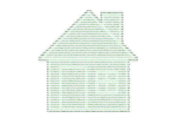 Домашние вычисления с использованием концепции бинарного кода — стоковое фото